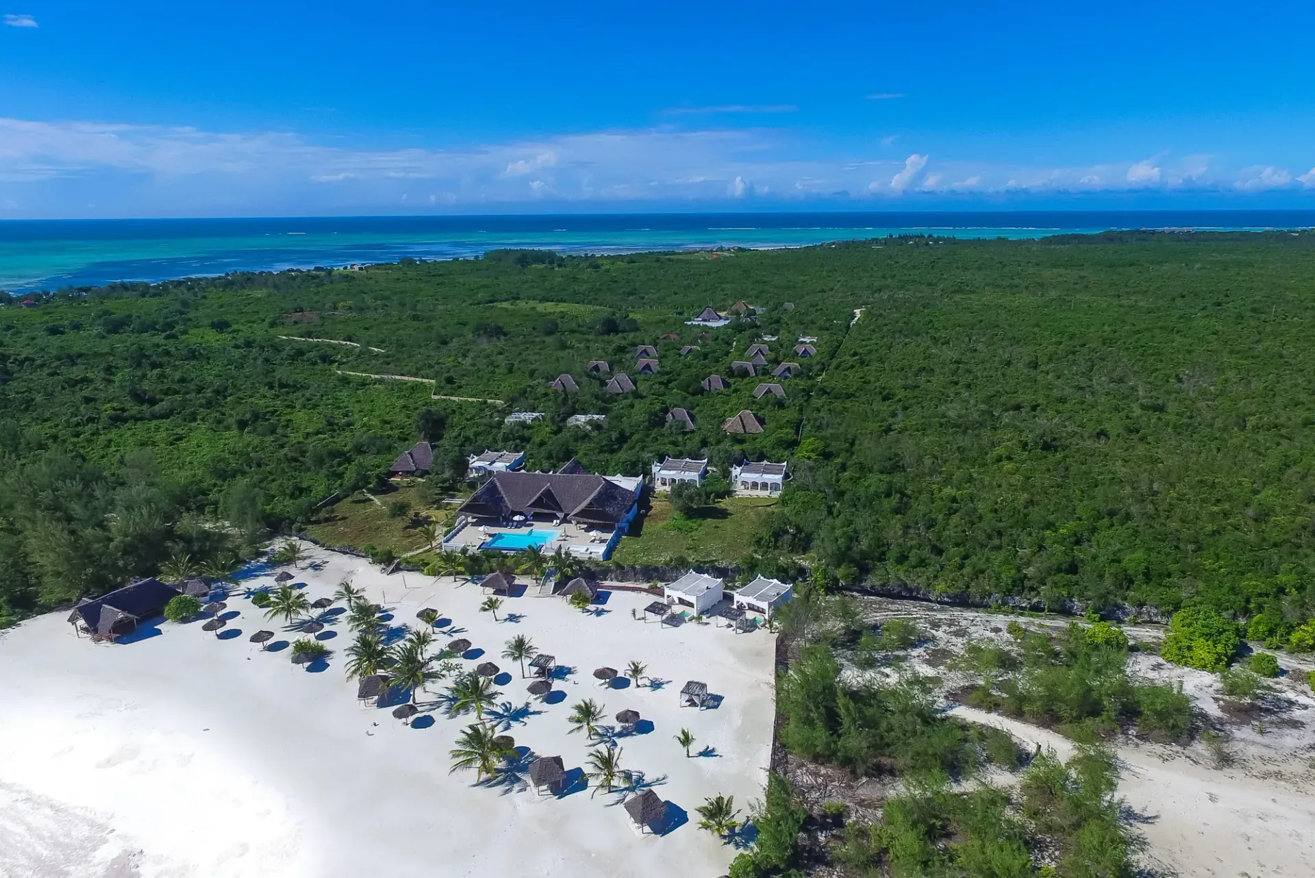 Kono Kono Hotel and Villas a Zanzibar, Tanzania, progetto di Riccardo Bandera Architetto